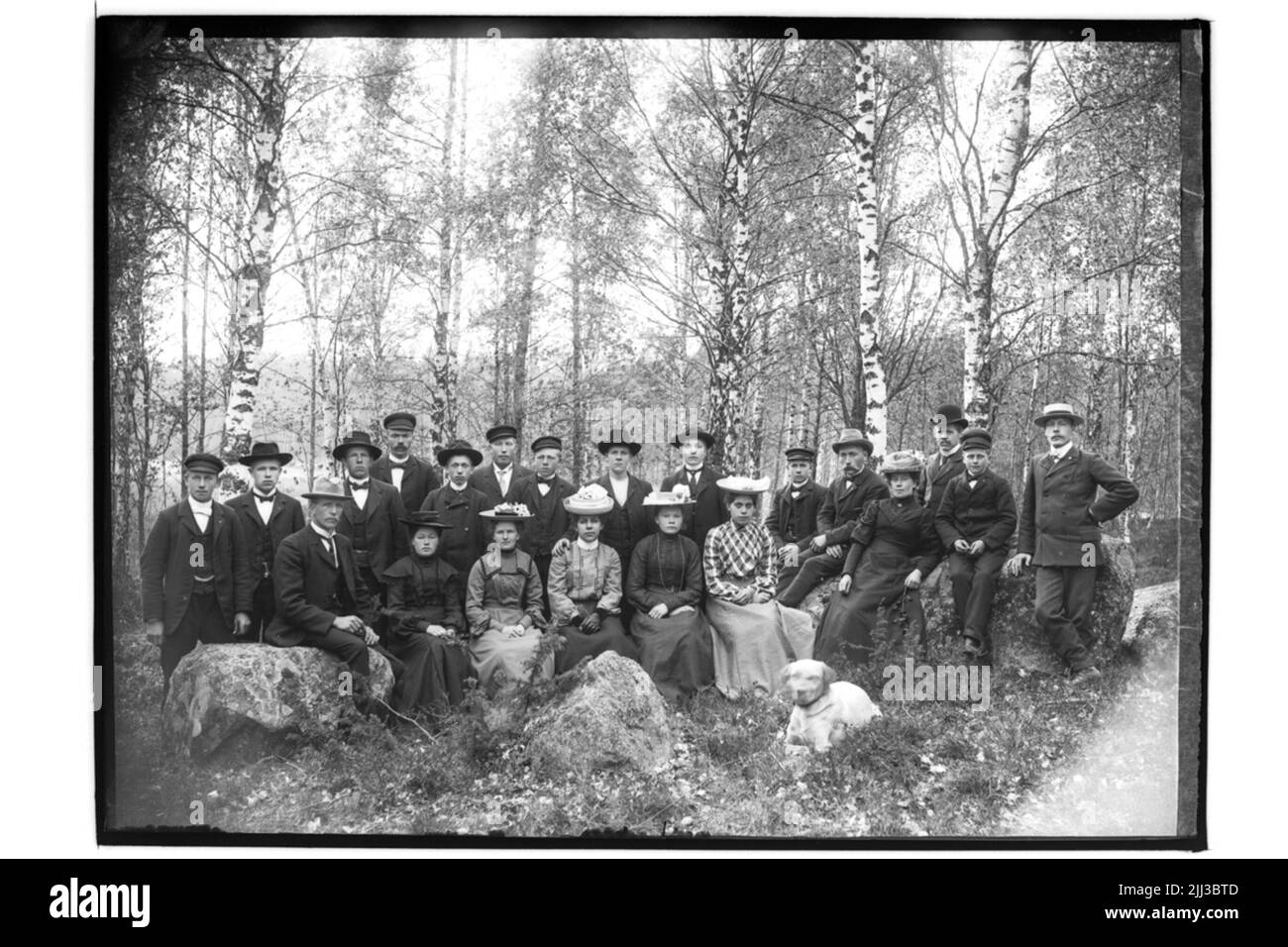 Sobriety organisation gothmplarelogen Fridhem. 21 personnes. Banque D'Images