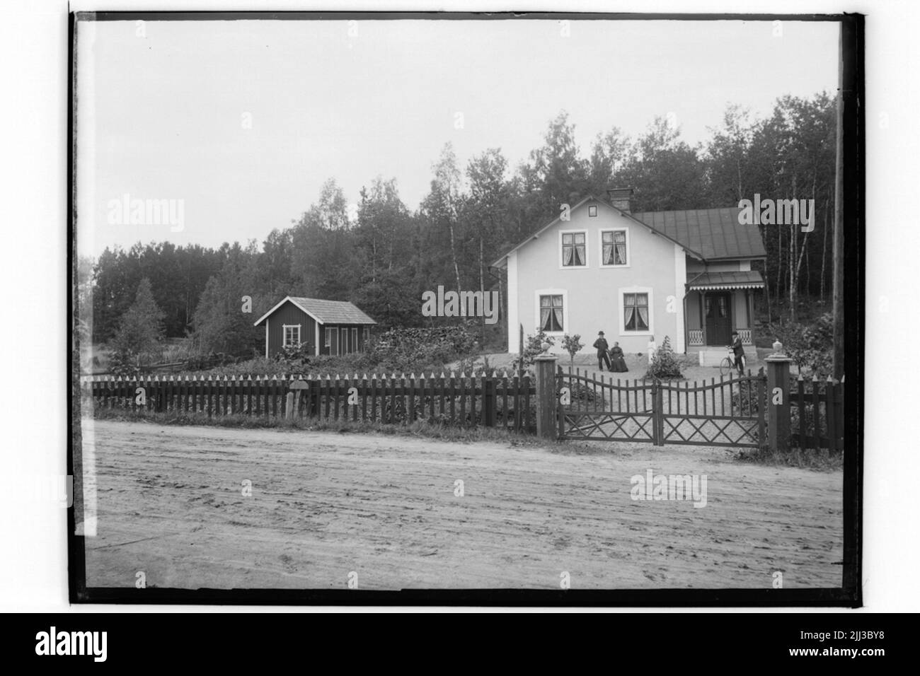 Bâtiment résidentiel de deux étages, 4 personnes.j. Stille Banque D'Images