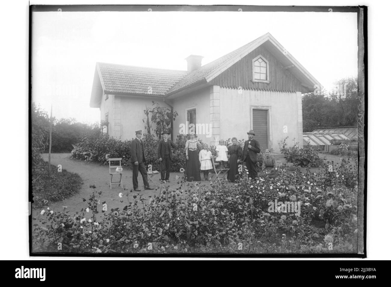 Immeuble résidentiel, 8 personnes.j.f. Carlsson Banque D'Images