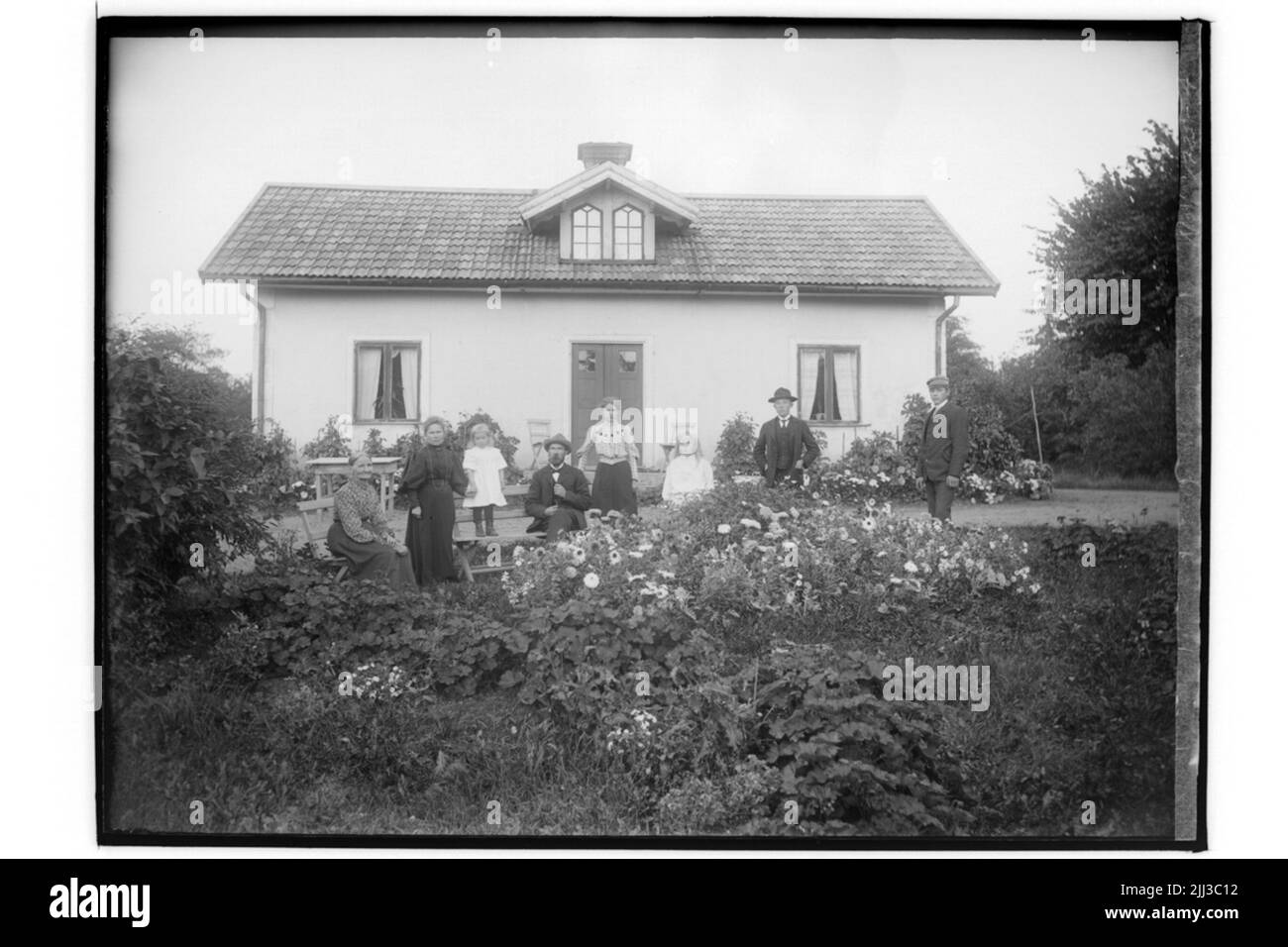 Immeuble résidentiel, 8 personnes.j.f. Carlsson Banque D'Images