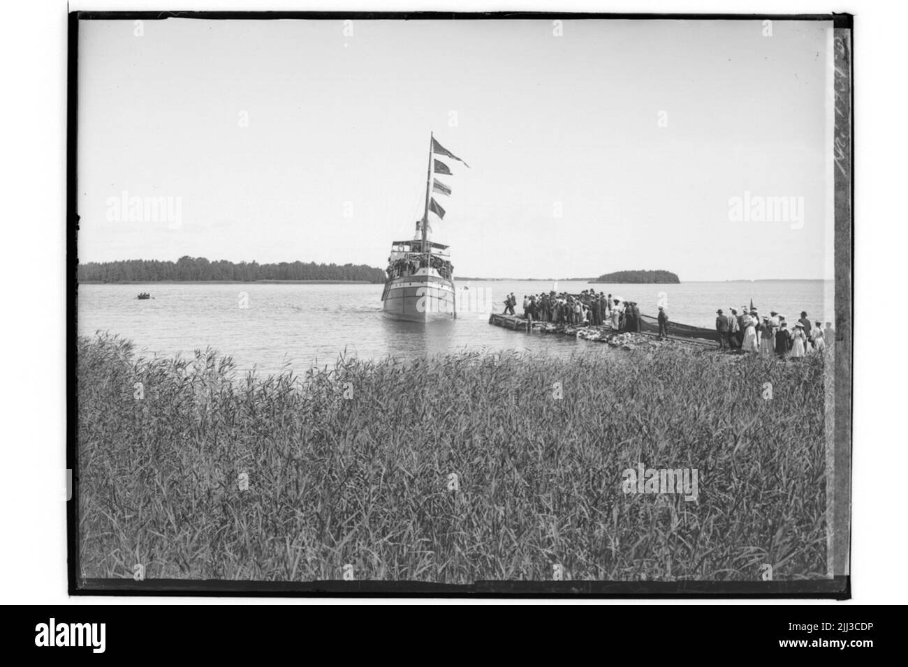 Le bateau à vapeur Örebro II au pont du bateau à vapeur. Banque D'Images