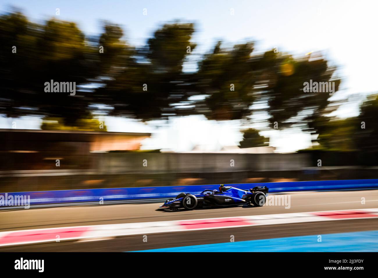 Le Castellet, France. 22nd juillet 2022. 06 LATIFI Nicholas (CAN), Williams Racing FW44, action pendant le Grand Prix de France de Formule 1 de Lenovo, Grand Prix de France 2022, 12th tour du Championnat du monde de Formule 1 de la FIA 2022 de 22 juillet à 24, 2022 sur le circuit Paul Ricard, au Castellet, France - photo : Antonin Vincent / DPPI/DPPI/LiveMedia crédit: Agence de photo indépendante / Alay Live News Banque D'Images