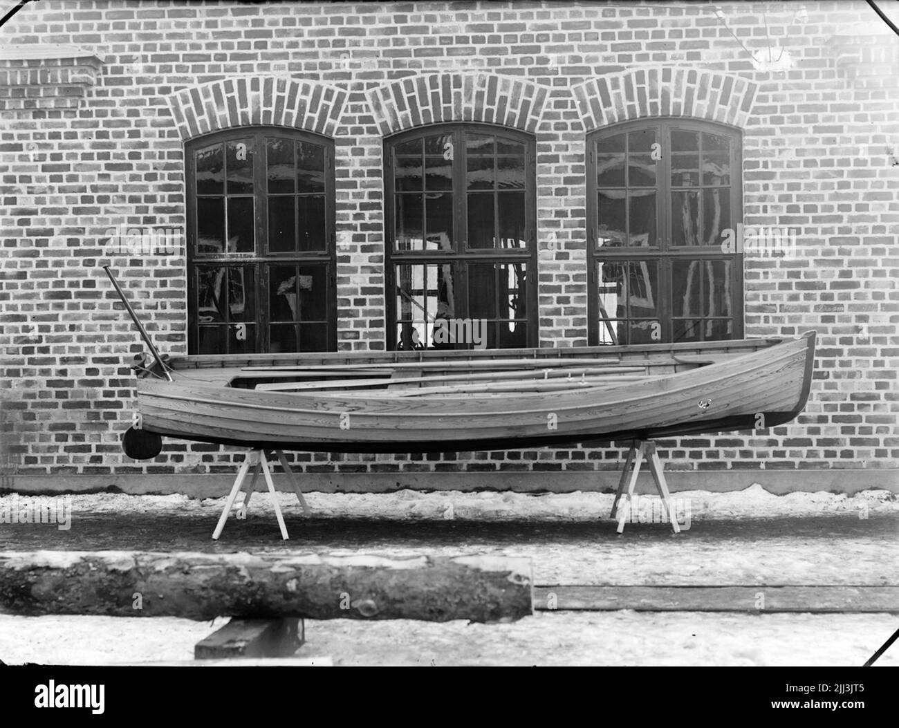 Bateau à moteur.Teeribolaget.Skebäcks chantier naval. Banque D'Images