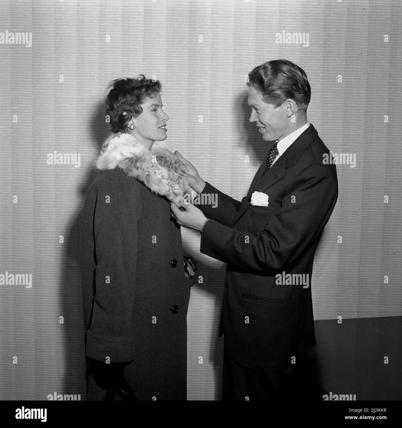 Poisson frit. Kerstin Pettersson.16 septembre 1955. Banque D'Images