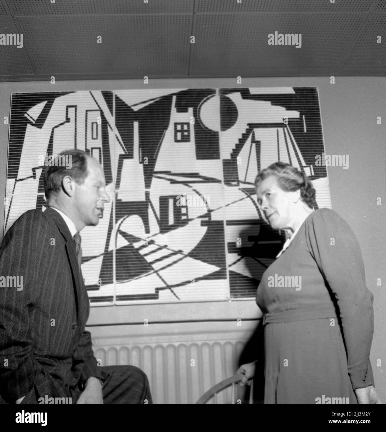 Nouvelle maison 1067.30 octobre 1955. Banque D'Images