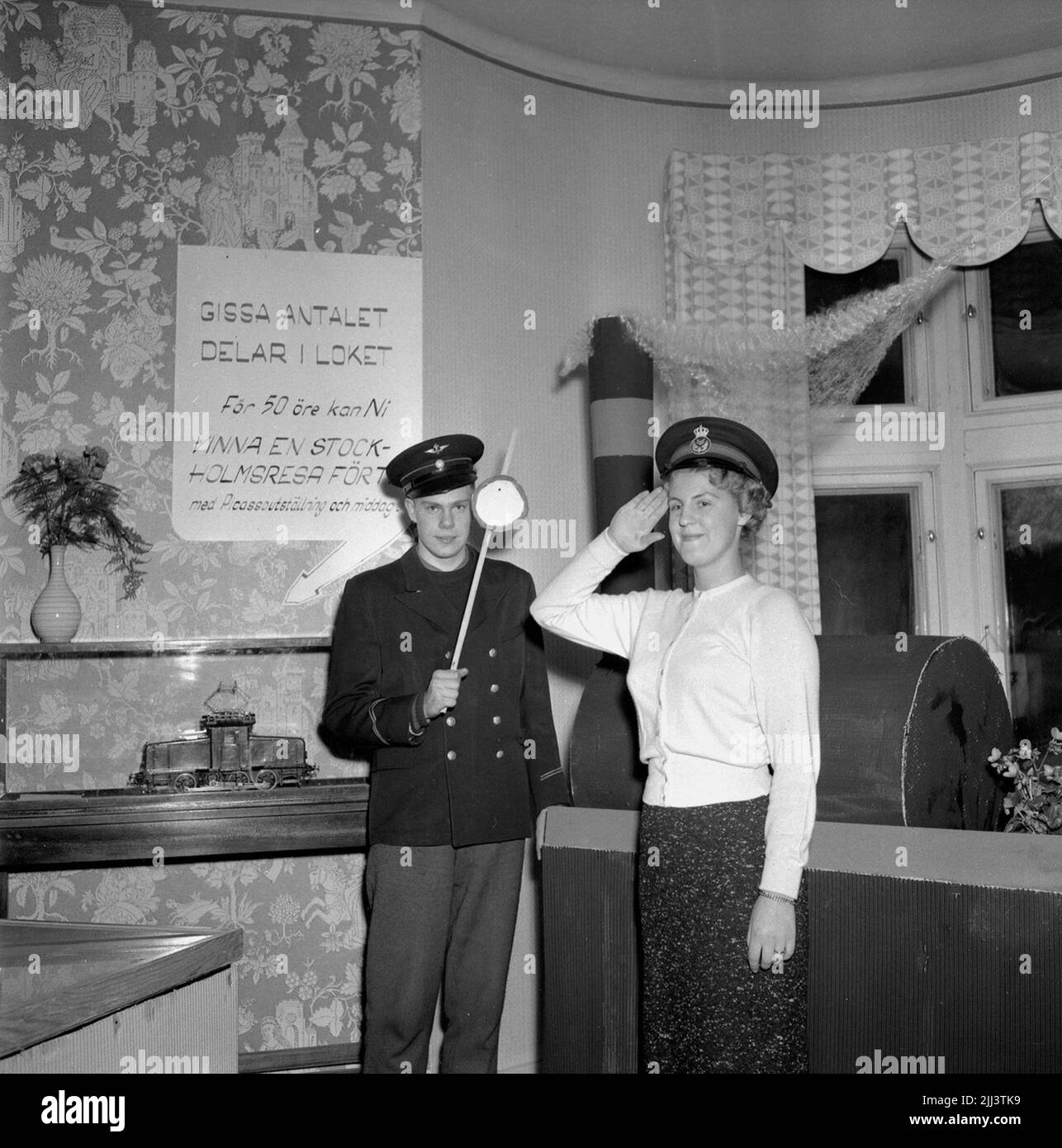 Noël market.december 1956 de KFUM. Banque D'Images