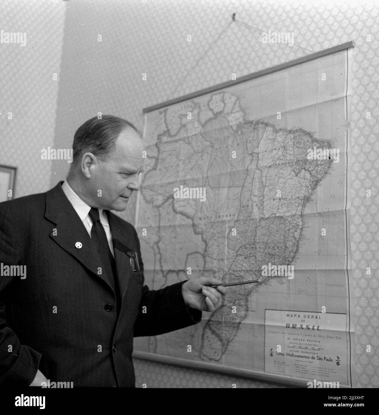 Joel Boström.24 décembre 1958. Banque D'Images