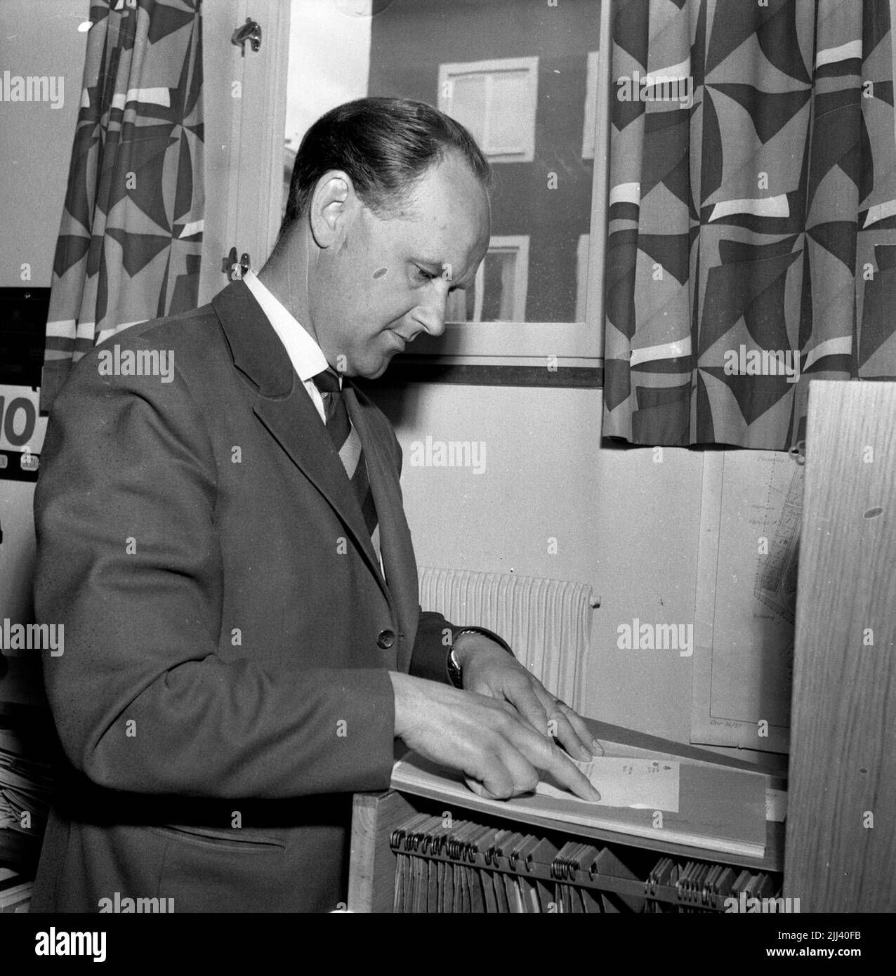 Vol automatique. 11 juin 1959. Banque D'Images