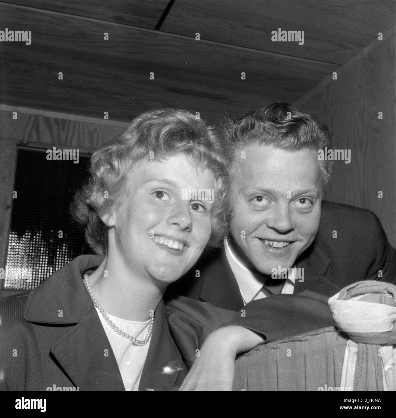 Soirée bien-être. 23 juin 1959. Banque D'Images