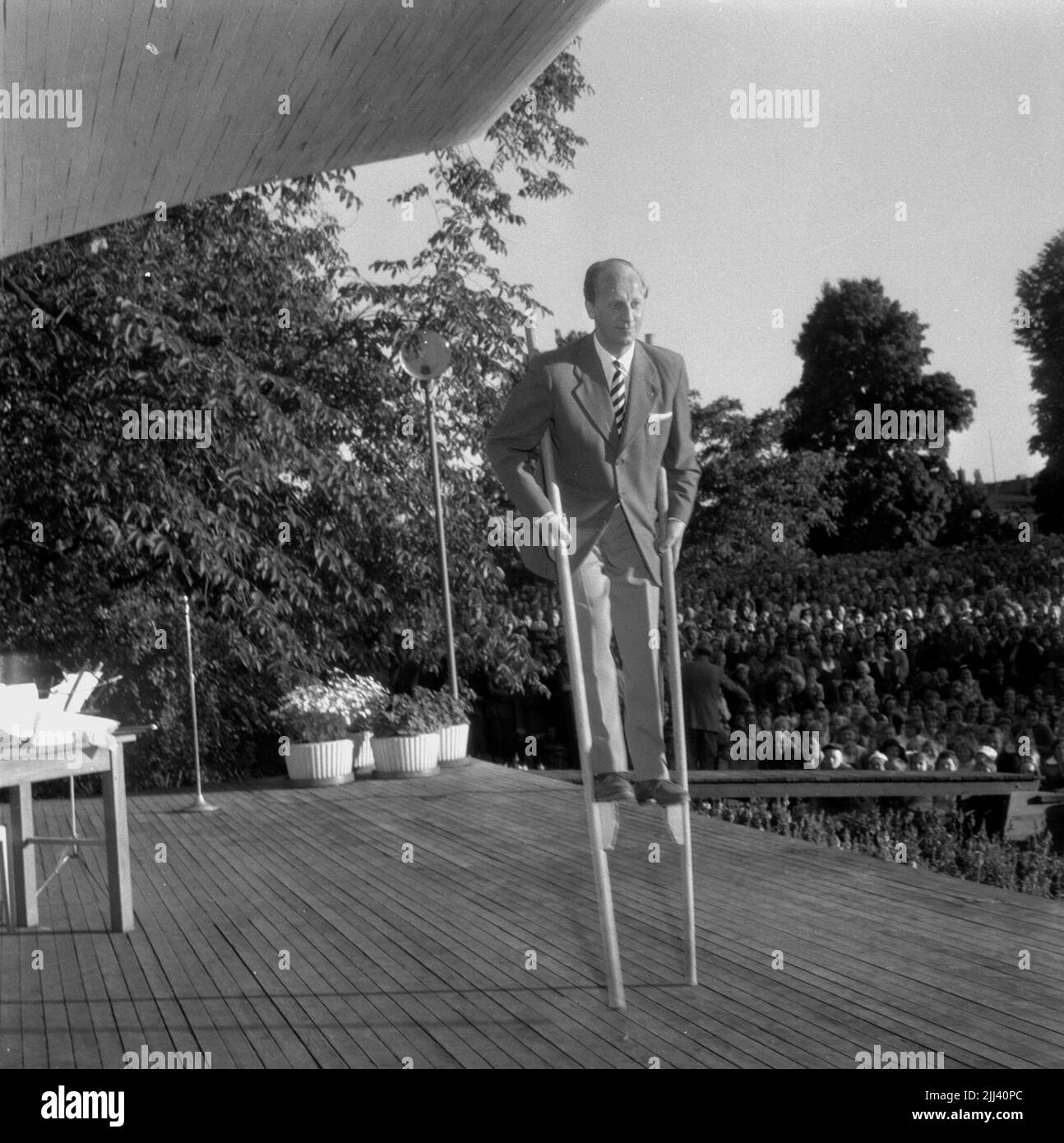 Soirée bien-être. 23 juin 1959. Banque D'Images