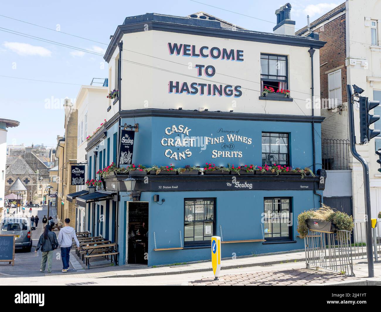 Seadog Pub, Hastings, East Sussex Banque D'Images