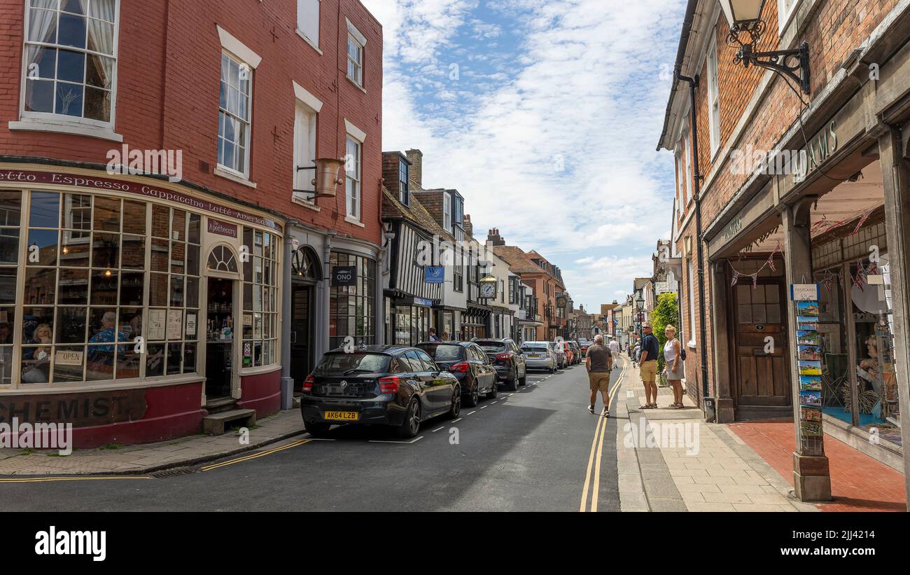 High Street, Rye, East Sussex Banque D'Images