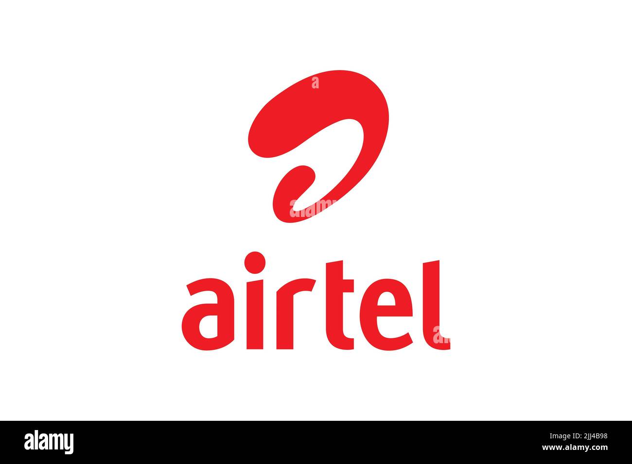 Bharti Airtel, logo, fond blanc Banque D'Images