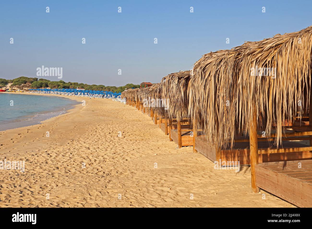 Plages méditerranéennes sur l'île de Chypre. Banque D'Images