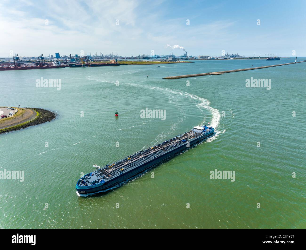 Navires-citerne à cargaison liquide à Rotterdam Banque D'Images