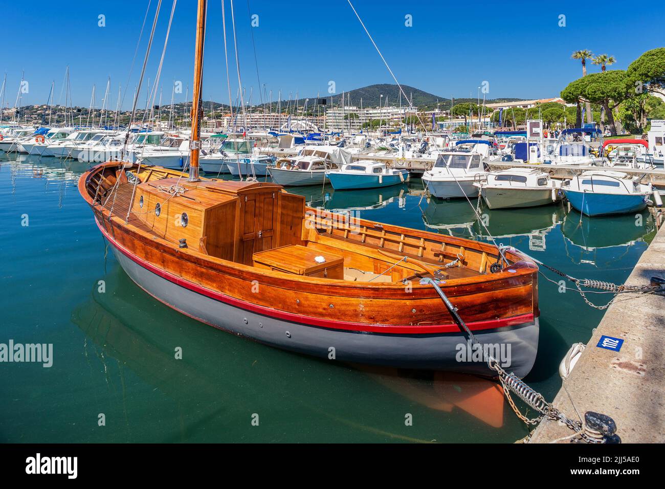 France, Var (83) Sainte-Maxime, le Port Banque D'Images