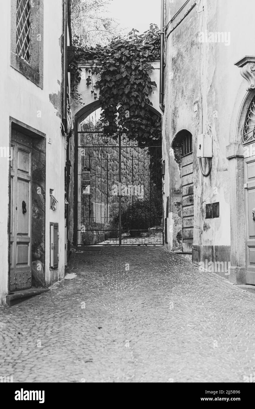 Rue et scènes architecturales autour de la ville de montagne Orvieto, Italie Banque D'Images