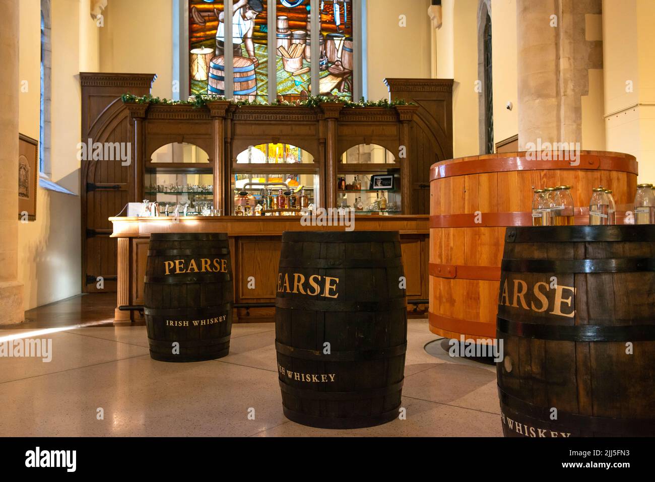 Pearse Lyons, intérieur de la Distillerie Saint-james, Dublin, Irlande. Banque D'Images