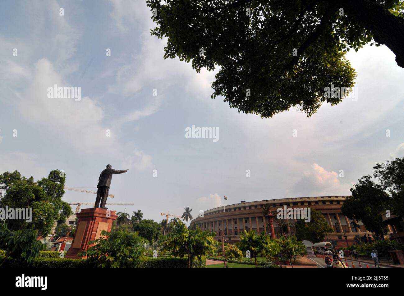 New Delhi, Inde. 23rd juillet 2022. 23 juillet 2022, New Delhi, New Delhi, Inde: Parlement indien à New Delhi le samedi (Credit image: © Ravi Batra/ZUMA Press Wire) Credit: ZUMA Press, Inc./Alay Live News Banque D'Images