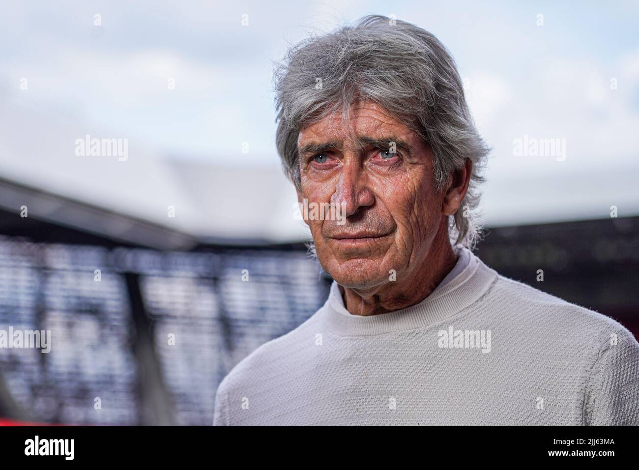 EINDHOVEN, PAYS-BAS - JUILLET 23 : entraîneur-chef Manuel Pellegrini lors du match d'avant-saison entre PSV et Real Betis à Philips Stadion on sur 23 juillet 2022 à Eindhoven, pays-Bas (photo de Jeroen Meuwsen/Orange Pictures) Banque D'Images