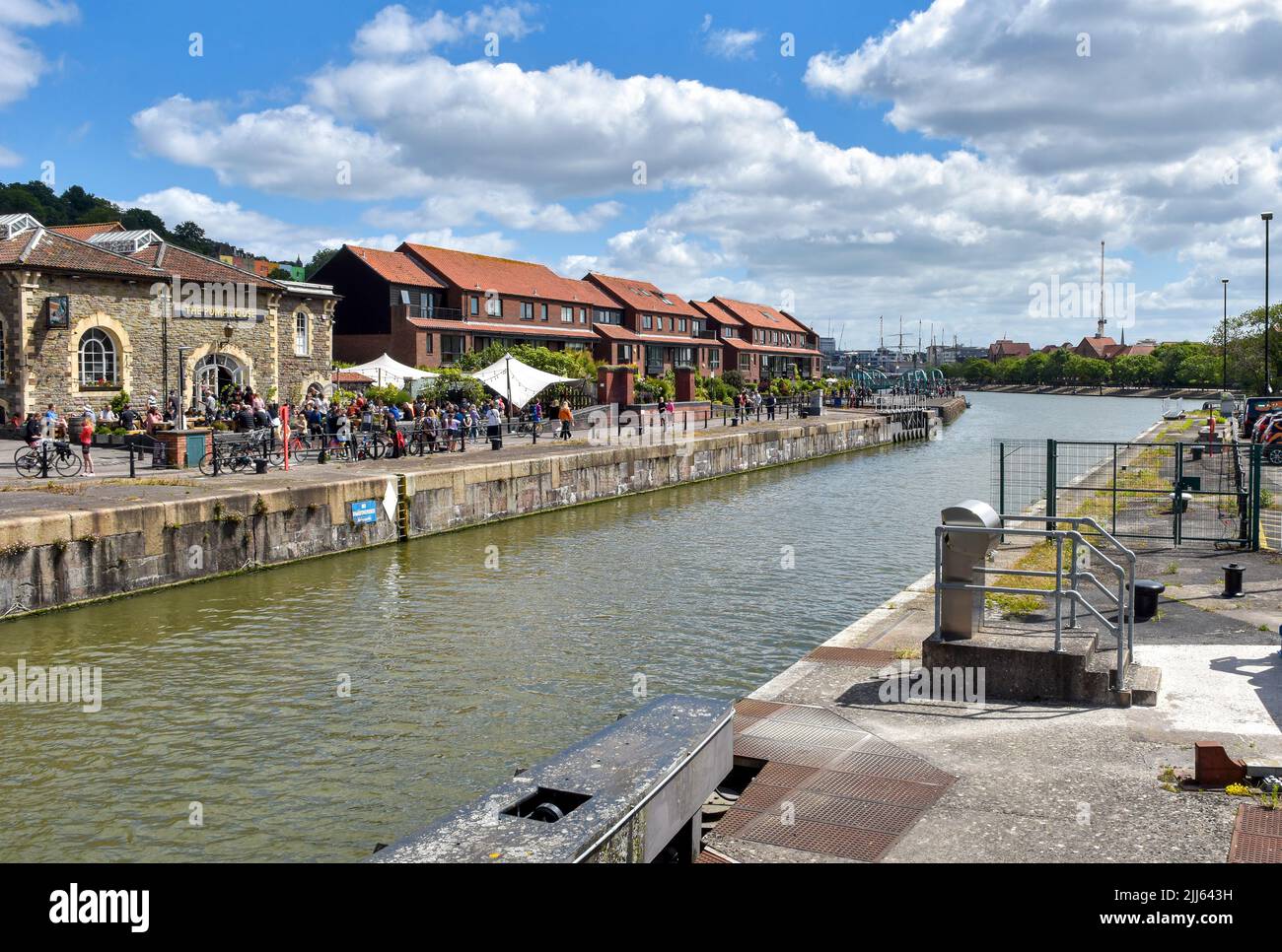 Port flottant de Bristol, bassin Cumberland le jour du triathlon de Bristol, le 12th juin 2022, Bristol, Royaume-Uni Banque D'Images