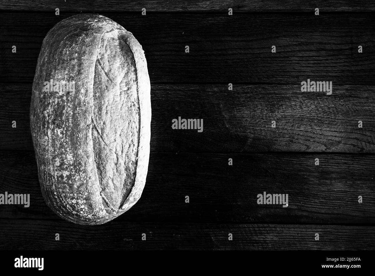 Pain maison sur une table en bois.Pain frais Banque D'Images