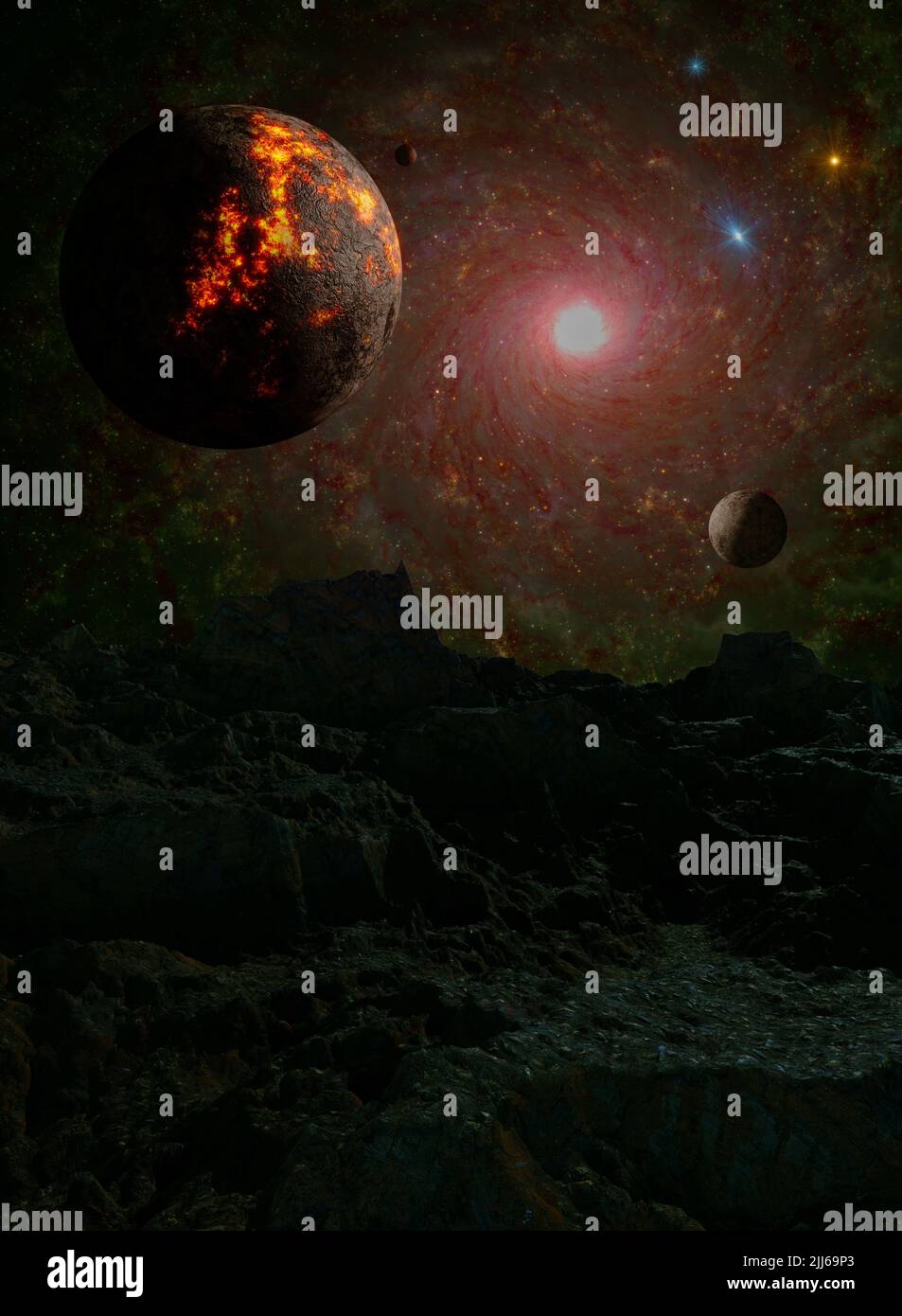 Arrière-plan de l'espace galaxy Banque D'Images