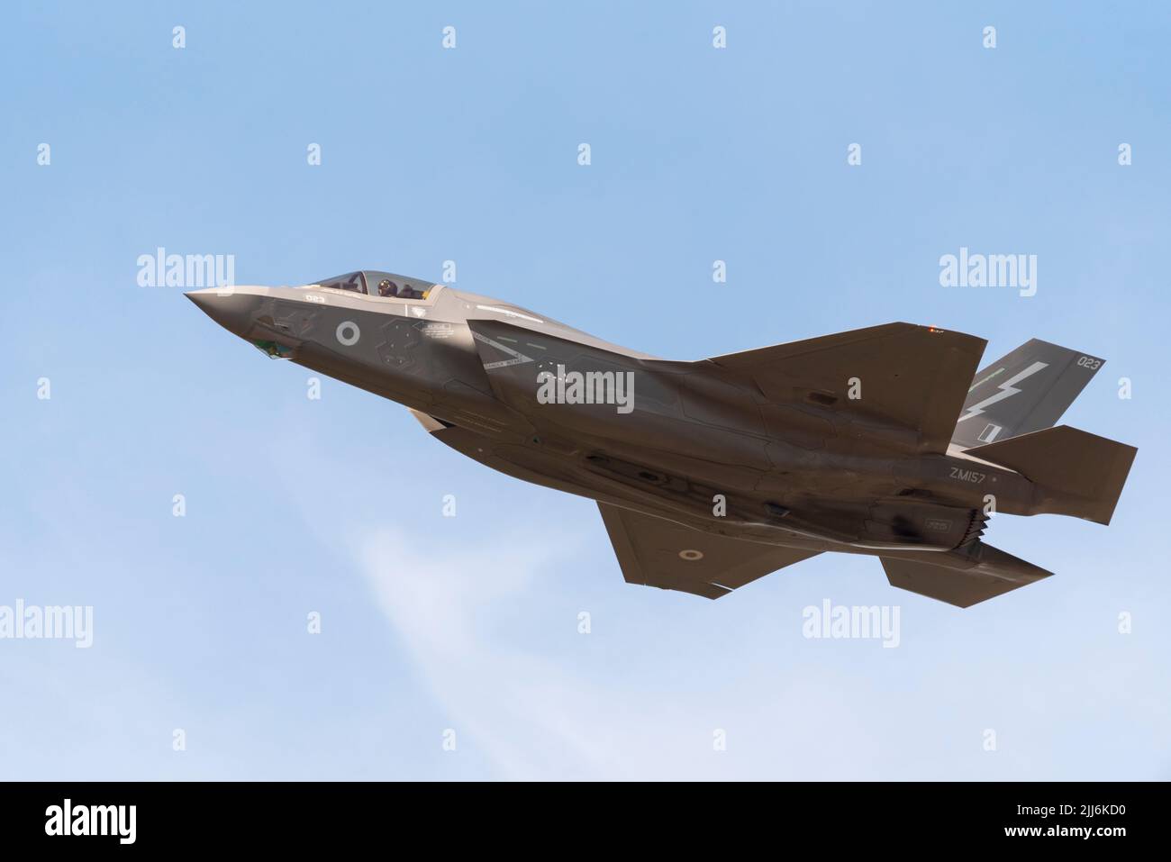 RAF Lockheed Martin F-35B Lightning II avion de chasse au Royal International Air Tattoo, salon RIAT, RAF Fairford, Gloucestershire, Royaume-Uni Banque D'Images