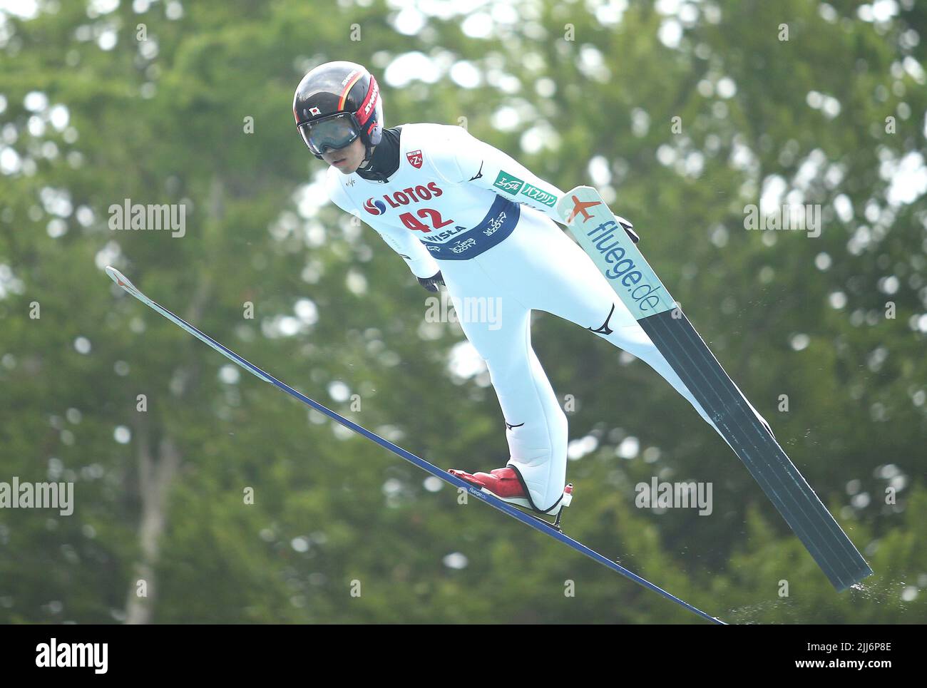 Wisla, Pologne. 23rd juillet 2022. Naoki Nakamura lors de la compétition individuelle de la FIS ski Jumping Grand Prixp d'été à Wisla. Crédit : SOPA Images Limited/Alamy Live News Banque D'Images