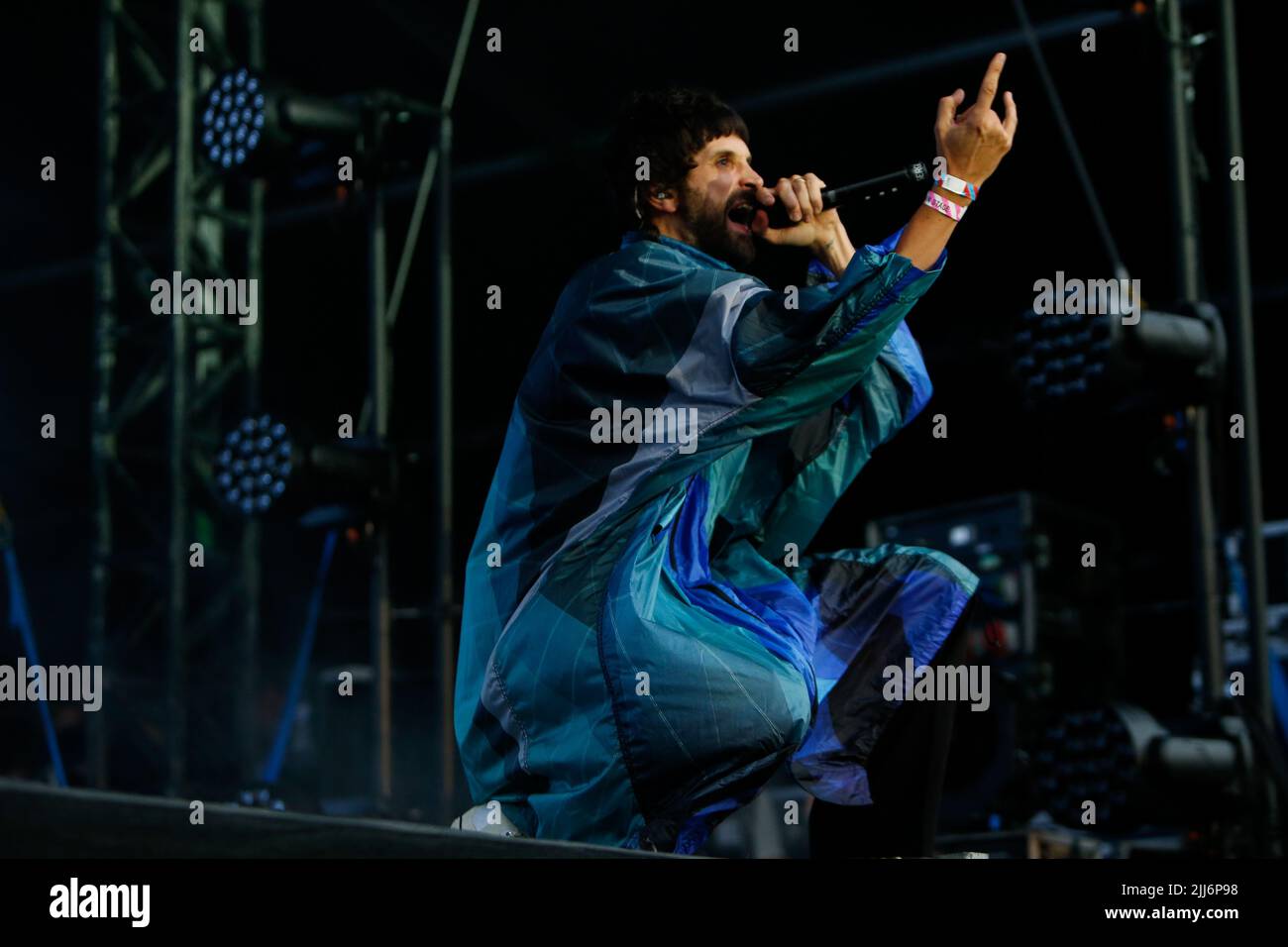 Sergio Pizzorno chanteur de Kasabian Banque D'Images
