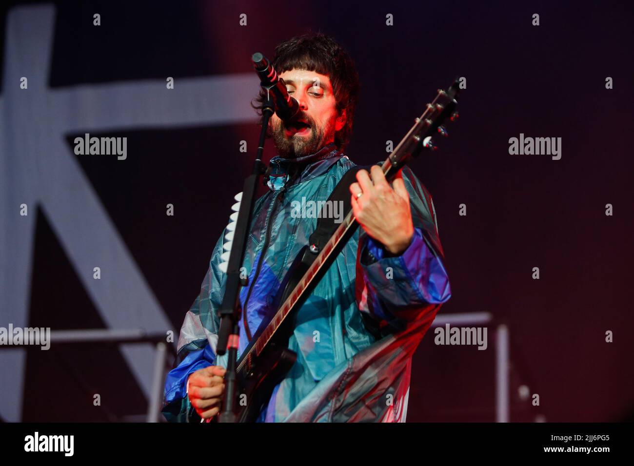 Sergio Pizzorno chanteur de Kasabian Banque D'Images