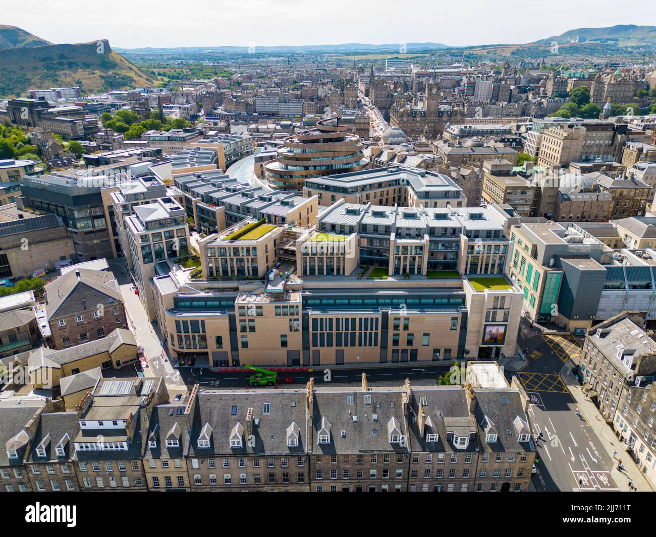 Photo aérienne St James Quarter Édimbourg Écosse Royaume-Uni Banque D'Images