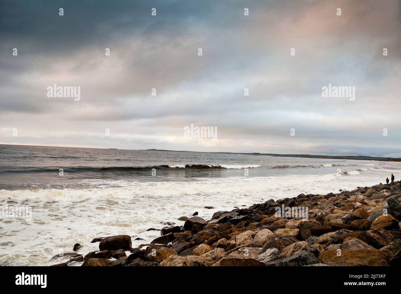 Strandhill Beach en Irlande. Banque D'Images