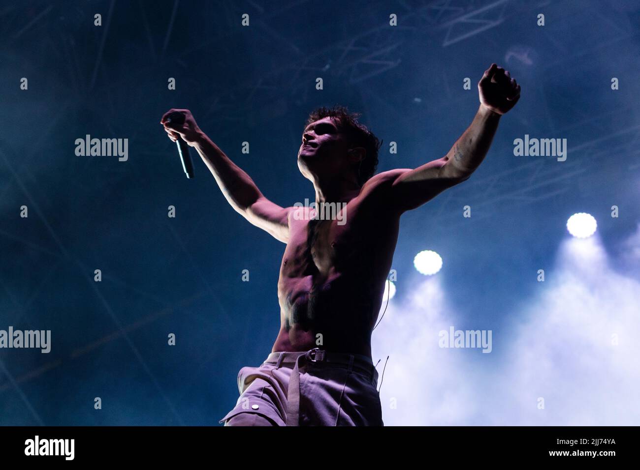 Servigliano, Italie. 23rd juillet 2022. 23 juillet 2022, Servigliano, Italie. Blanco en concert au festival Nosound. Crédit: Mairo Cinquetti/Alamy Live News Banque D'Images