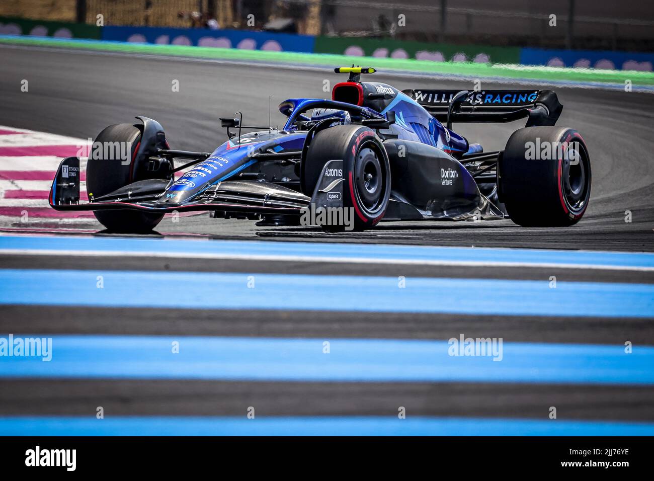 06 LATIFI Nicholas (CAN), Williams Racing FW44, action pendant le Grand Prix de France de Formule 1 de Lenovo, Grand Prix de France 2022, 12th tour du Championnat du monde de Formule 1 de la FIA 2022 de 22 juillet à 24, 2022 sur le circuit Paul Ricard, au Castellet, France - photo : Paulo Maria / DPPI / DPPI / LiveMedia Banque D'Images