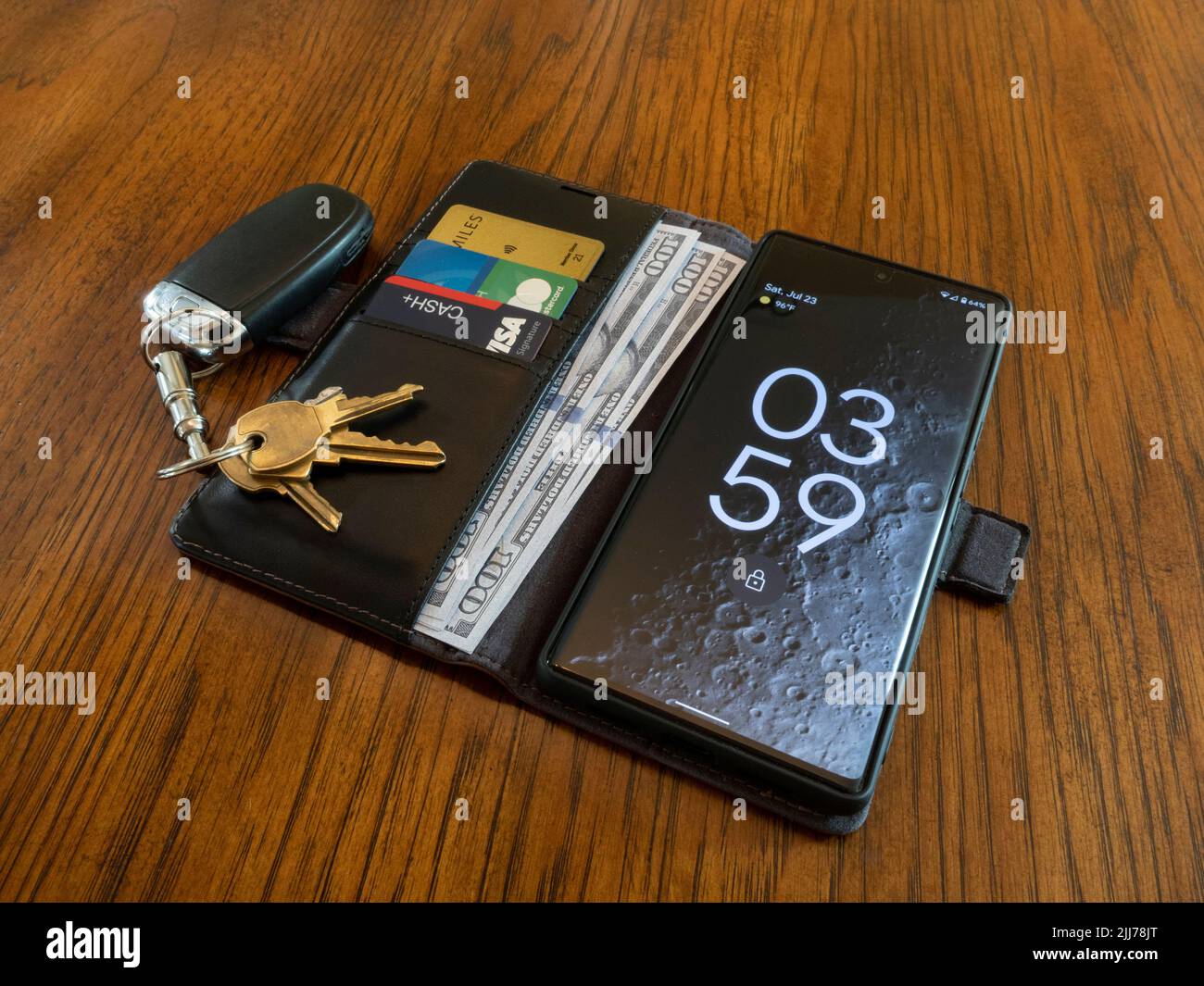 Porte-clés de voiture en cuir portable, porte-cartes 007, sac