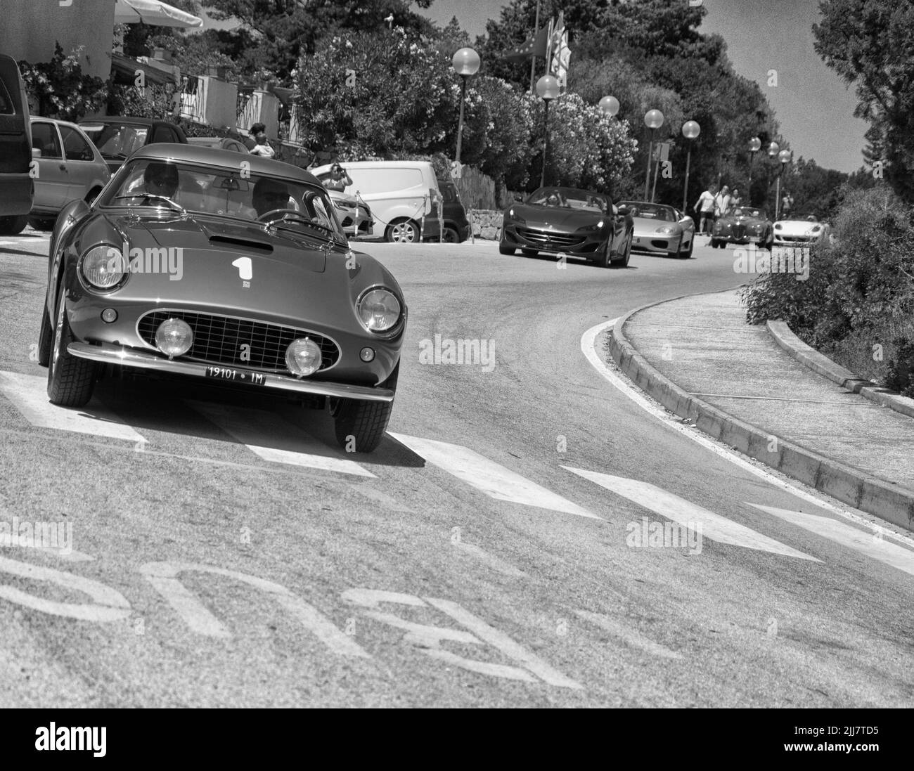 POLTU QUATU - ITALIE - JUL 9 - 2022 : FERRARI 250 Tour de France Poltu Quatu Classic Banque D'Images