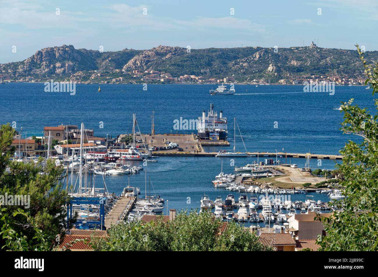 Hafen von Palau, Fähre zur Isola Maddalena, Sardinien, Mittelmeer, Italien, Europa, Banque D'Images