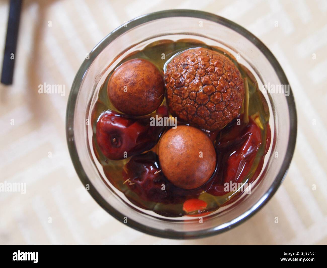 Thé aux fruits rouges à Xining, en Chine Banque D'Images