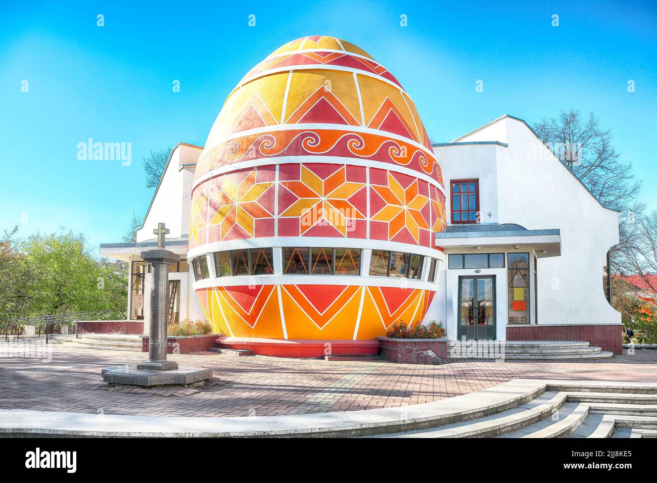 Musée de l'oeuf de Pâques ukrainien (Pysanka) à Kolomyia. Lieu: Kolomyia, région d'Ivano-Frankivsk, Ukraine Banque D'Images