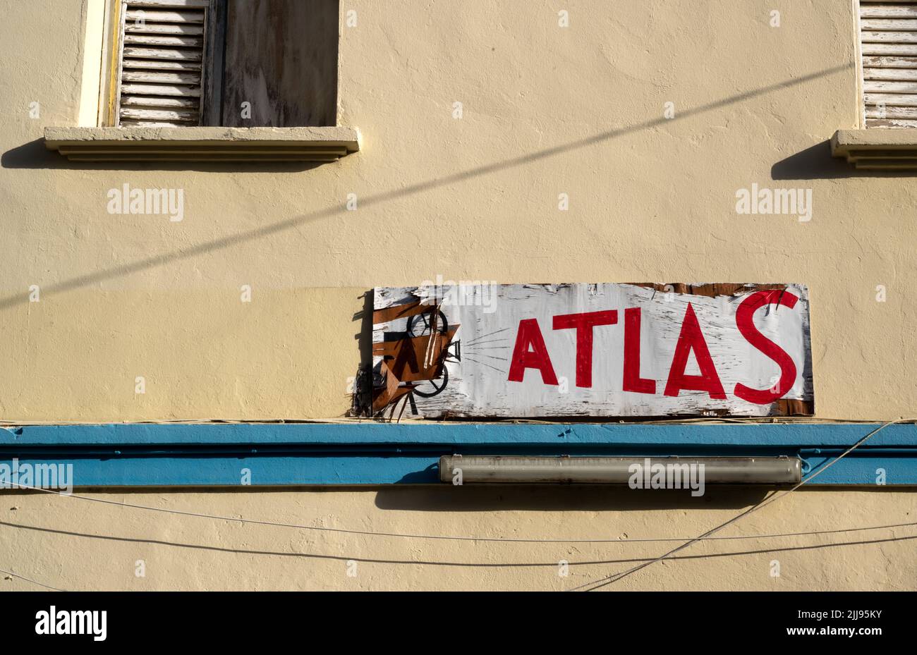 Cinéma 'Atlas', les Anses d'Arlet, Martinique, antilles, France Banque D'Images