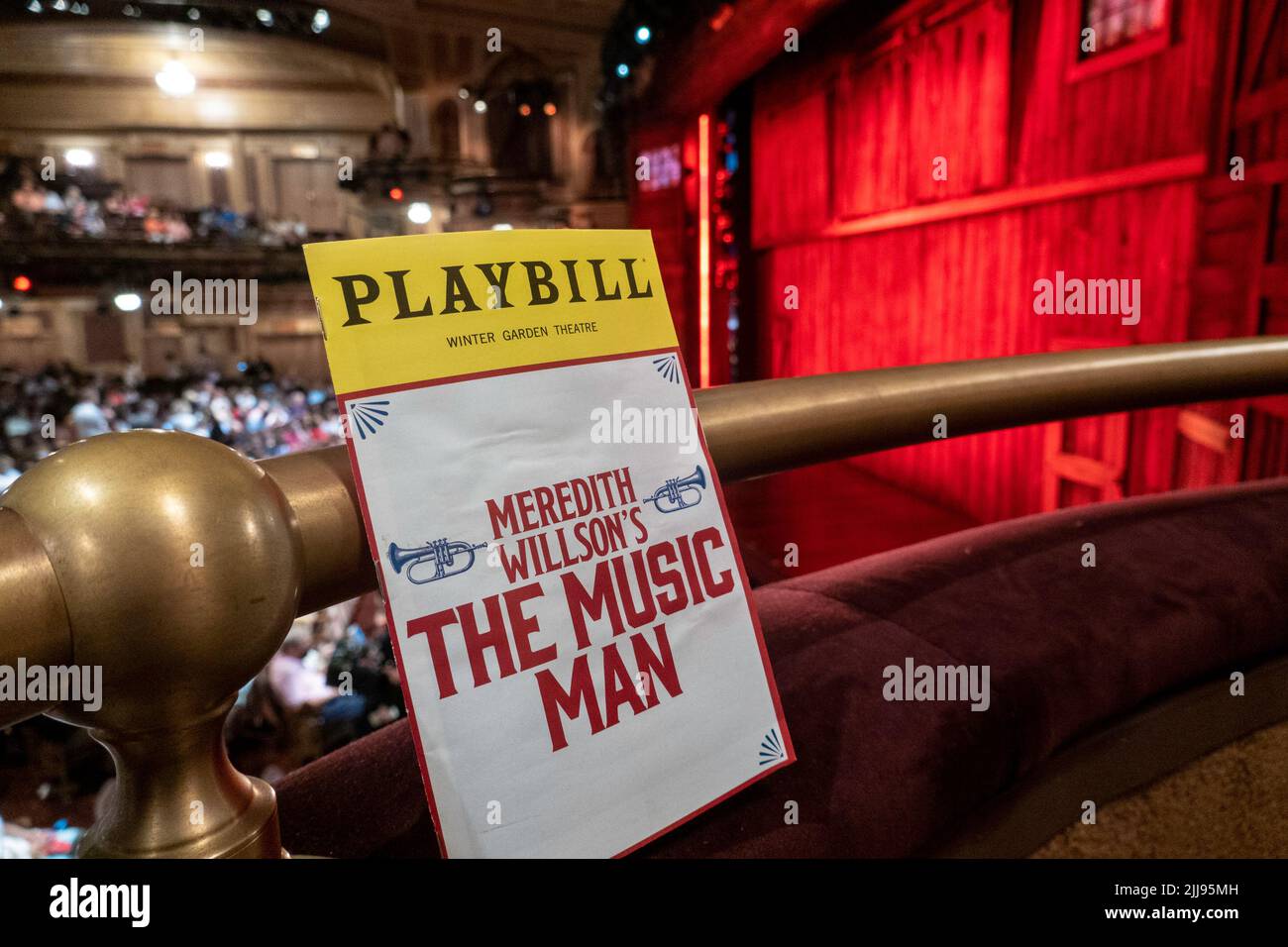 The Music Man Playbill, Winter Garden Theatre, 2022, New York, États-Unis Banque D'Images