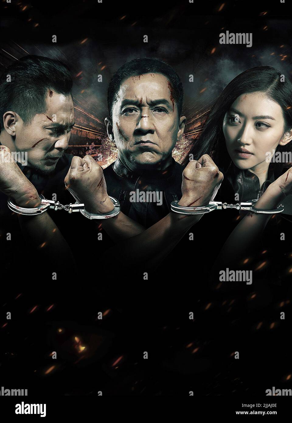 YE LIU, JACKIE CHAN, TIAN JING, l'HISTOIRE DE LA POLICE, 2013 Banque D'Images