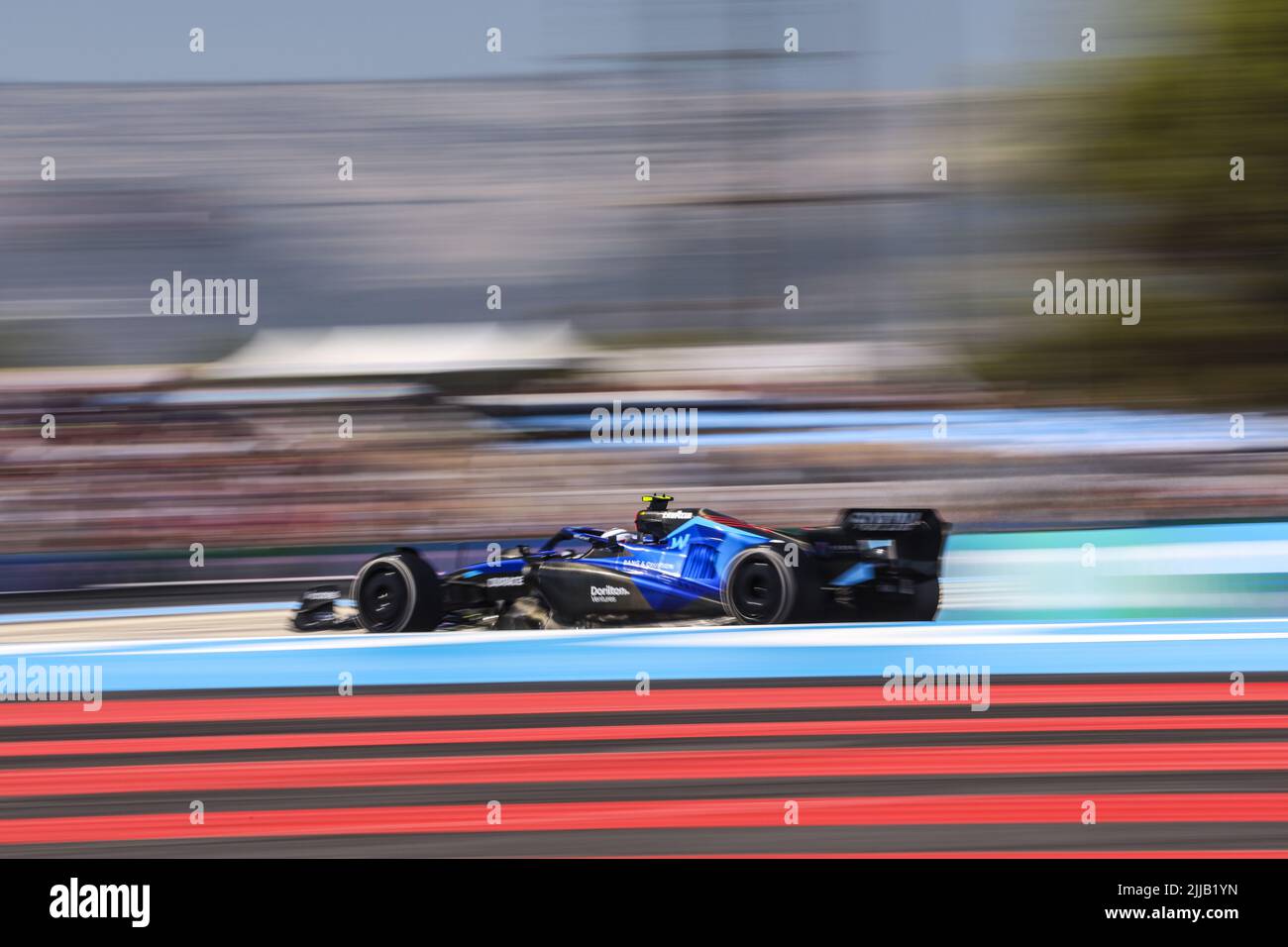 Le Castellet, France - 24/07/2022, le Castellet, France - 24/07/2022, 06 LATIFI Nicholas (CAN), Williams Racing FW44, action pendant le Grand Prix de France de Formule 1 de Lenovo, Grand Prix de France 2022, 12th tour du Championnat du monde de Formule 1 de la FIA 2022 de 22 juillet à 24, 2022 sur le circuit Paul Ricard, au Castellet, France - photo : Marc de Mattia / DPPI/DPPI/LiveMedia Banque D'Images