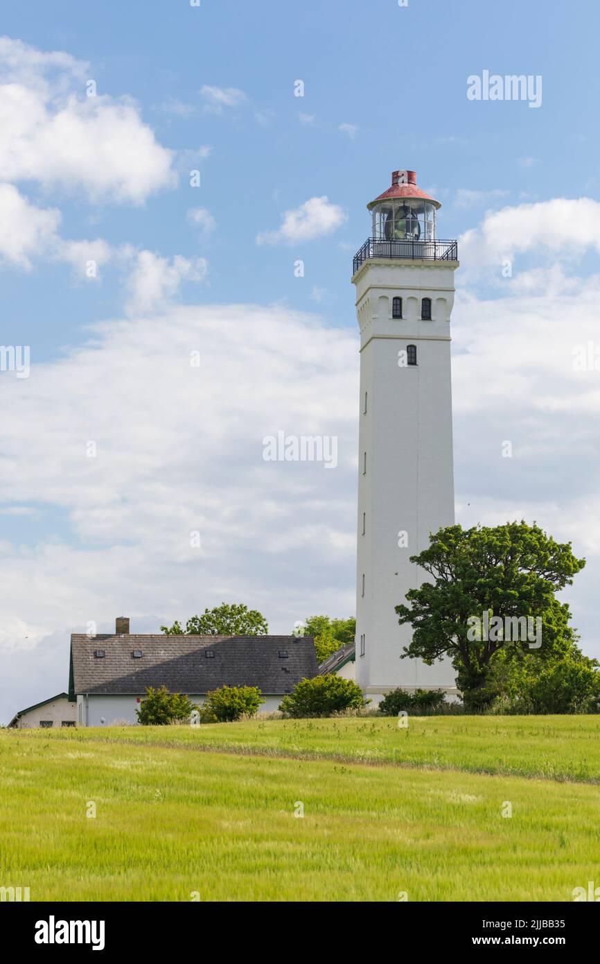 Keldsnor, FYR, phare dans le sud de l'île de Langeland, au Danemark, en mer Baltique Banque D'Images