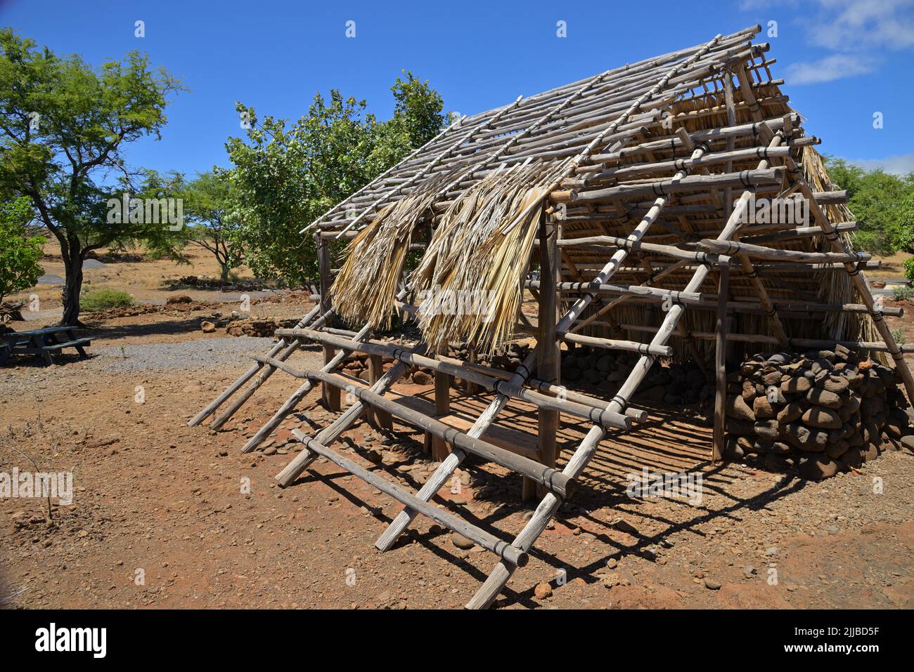 Le parc historique national de Lapakahi le long de la côte pittoresque, au nord de Kawaihae HI Banque D'Images