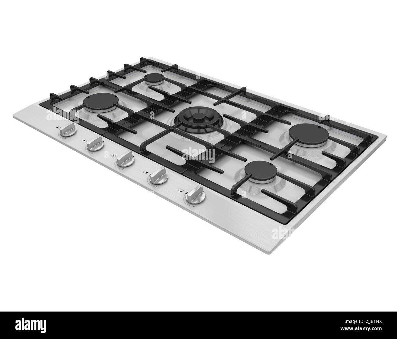 Table de cuisson à gaz isolée Banque D'Images