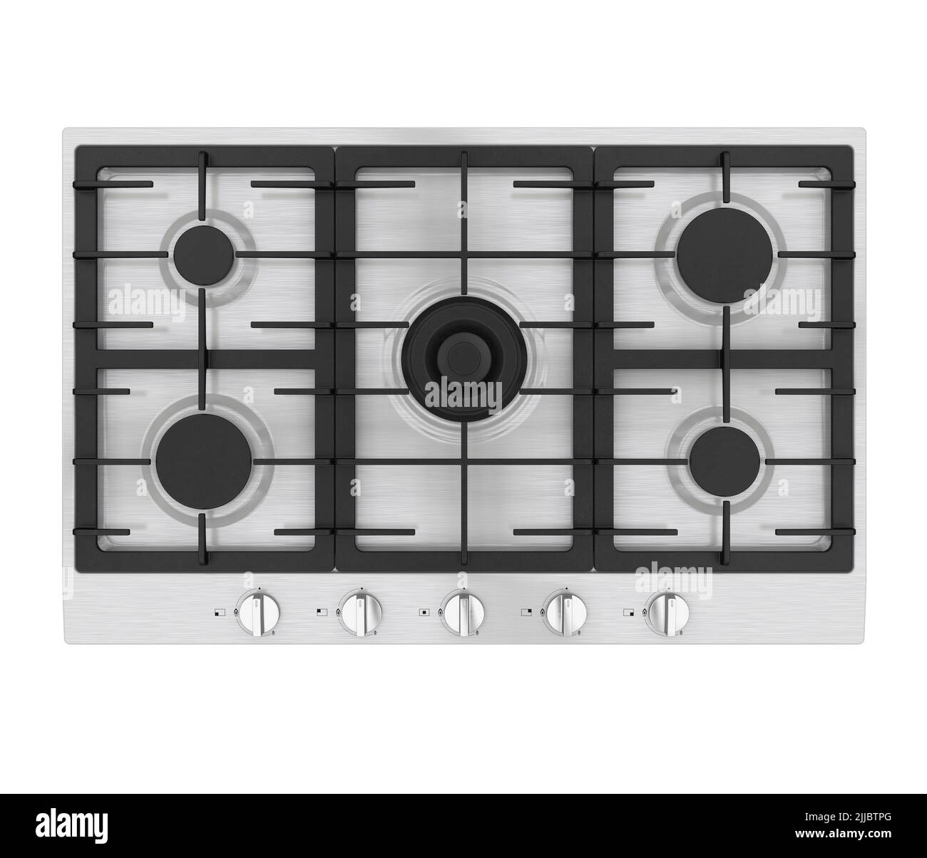 Table de cuisson à gaz isolée Banque D'Images