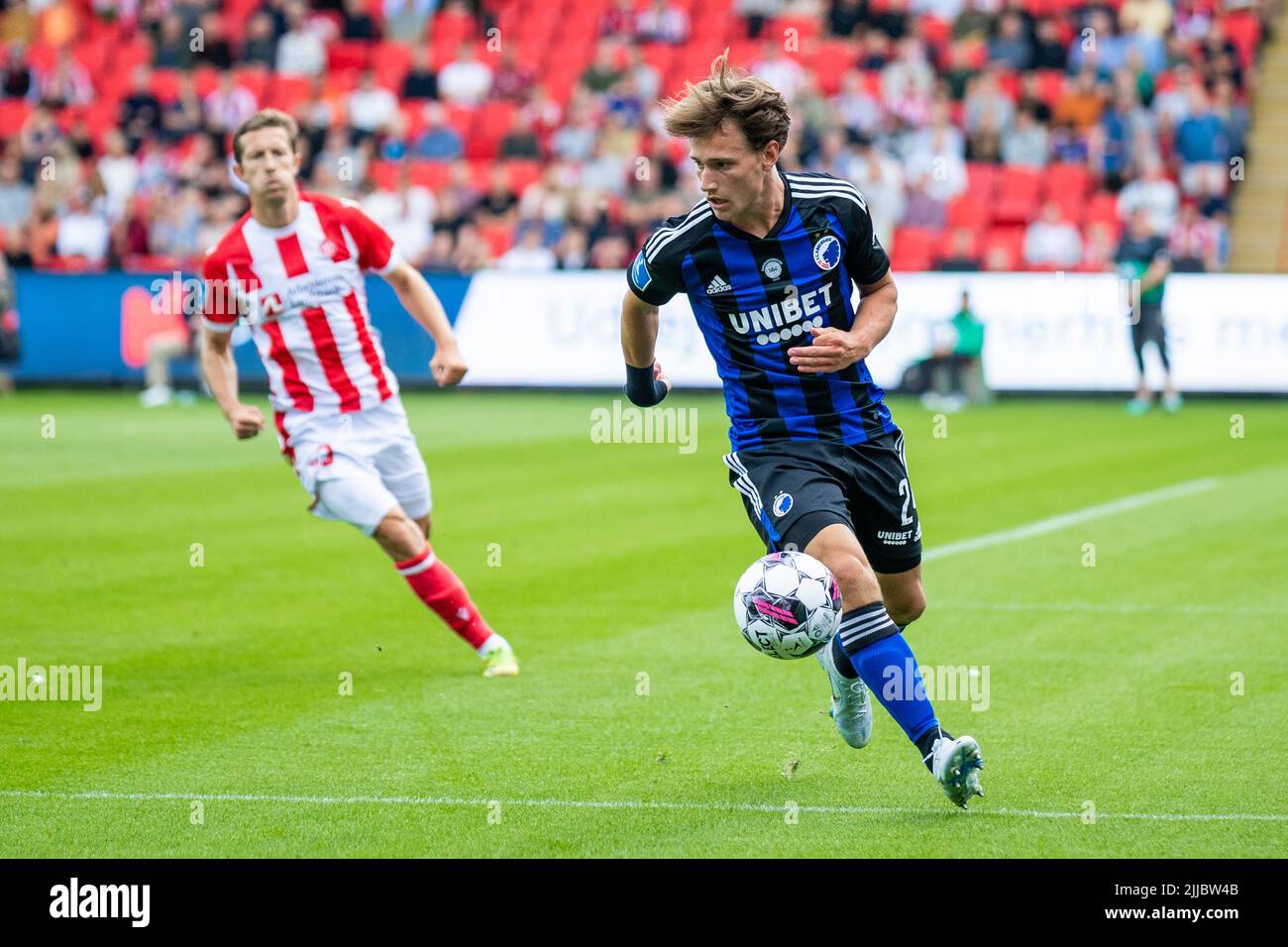 Aalborg, Danemark. 24th juillet 2022. William Boving (24) du FC Copenhague vu lors du match Superliga de 3F entre Aalborg Boldklub et le FC Copenhague au parc Aalborg Portland à Aalborg. (Crédit photo : Gonzales photo/Alamy Live News Banque D'Images