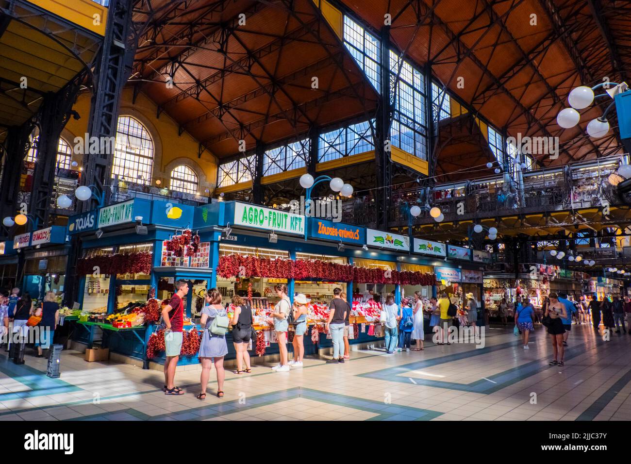 Nagy Vásárcsarnok, Grand marché, Belvaros, Banque D'Images